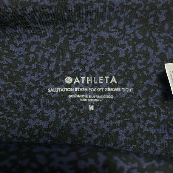 Athleta Womens Salutation Stash Pocket II Gravel 7/8 Tight - Picture 1 of 4